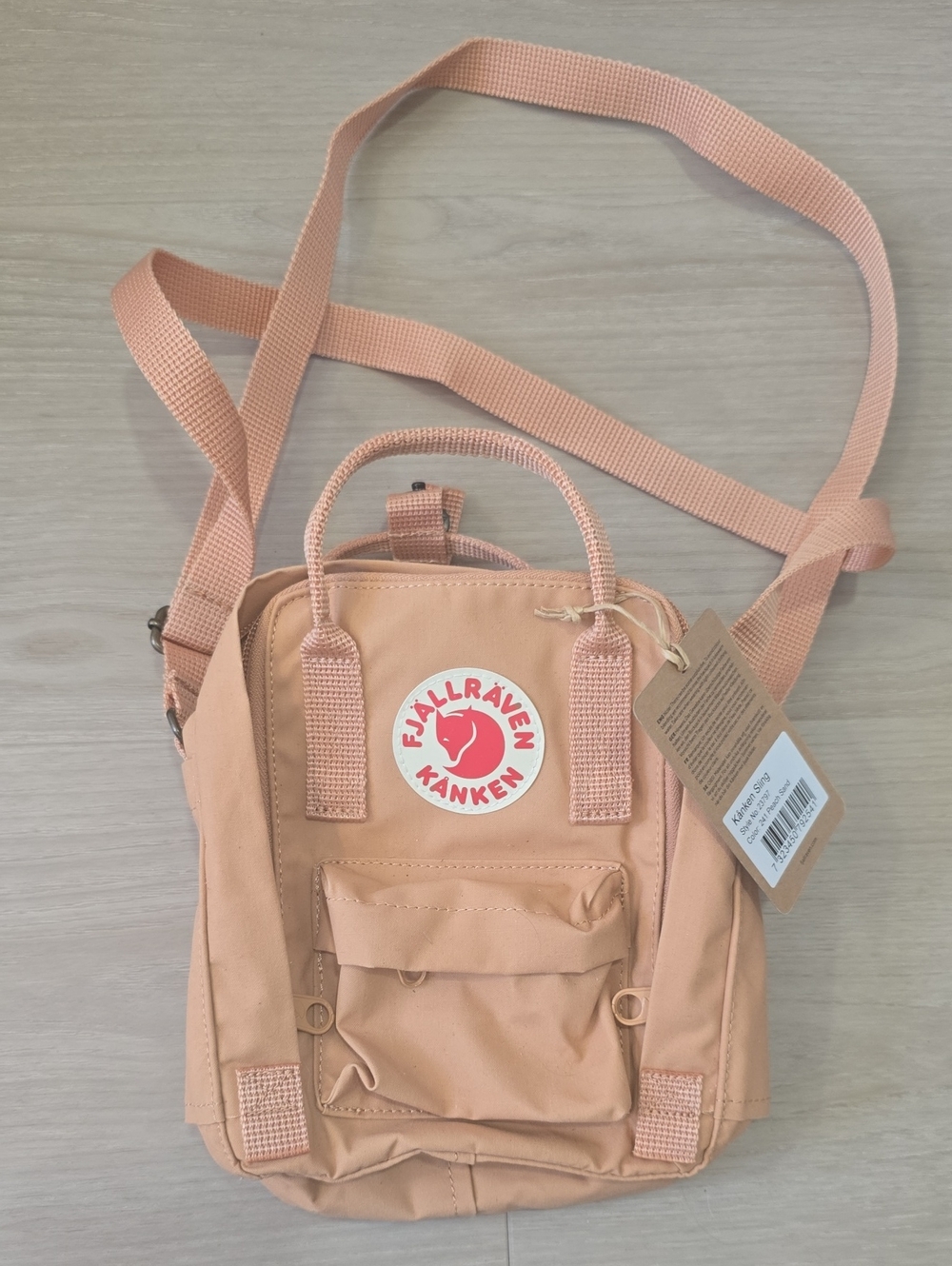 Fjallraven Kanken Mini Sling Bag in Peach